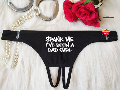 Spank Me I've Been A Bad Girl BDSM Panties