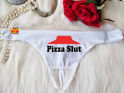 Pizza Slut, Fetish Underwear,Submissive Panty,crotchless panti,Crotchless Panty,Fetish Lingerie,Open Panties,Crotchless Lingerie,bdsm pantie