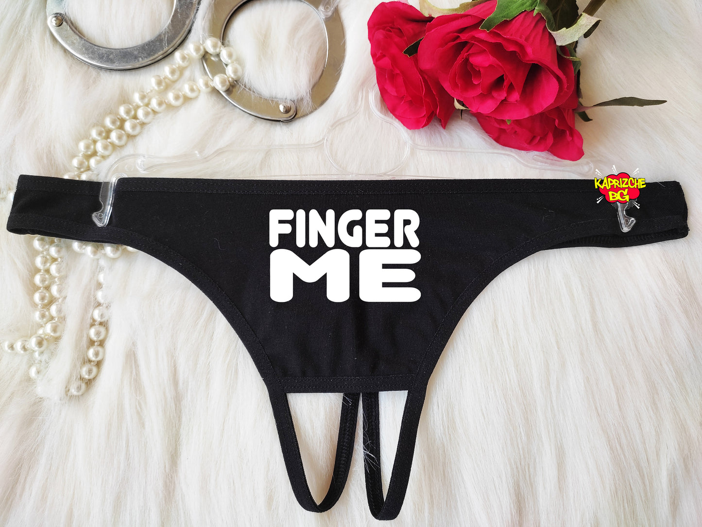 Finger Me Panties, Funny Panties,  Sex Underwear, Naughty Lingerie, Open Crotch Thong, See Through Thong,Slut Pussy Panties,Sex Gift For Her