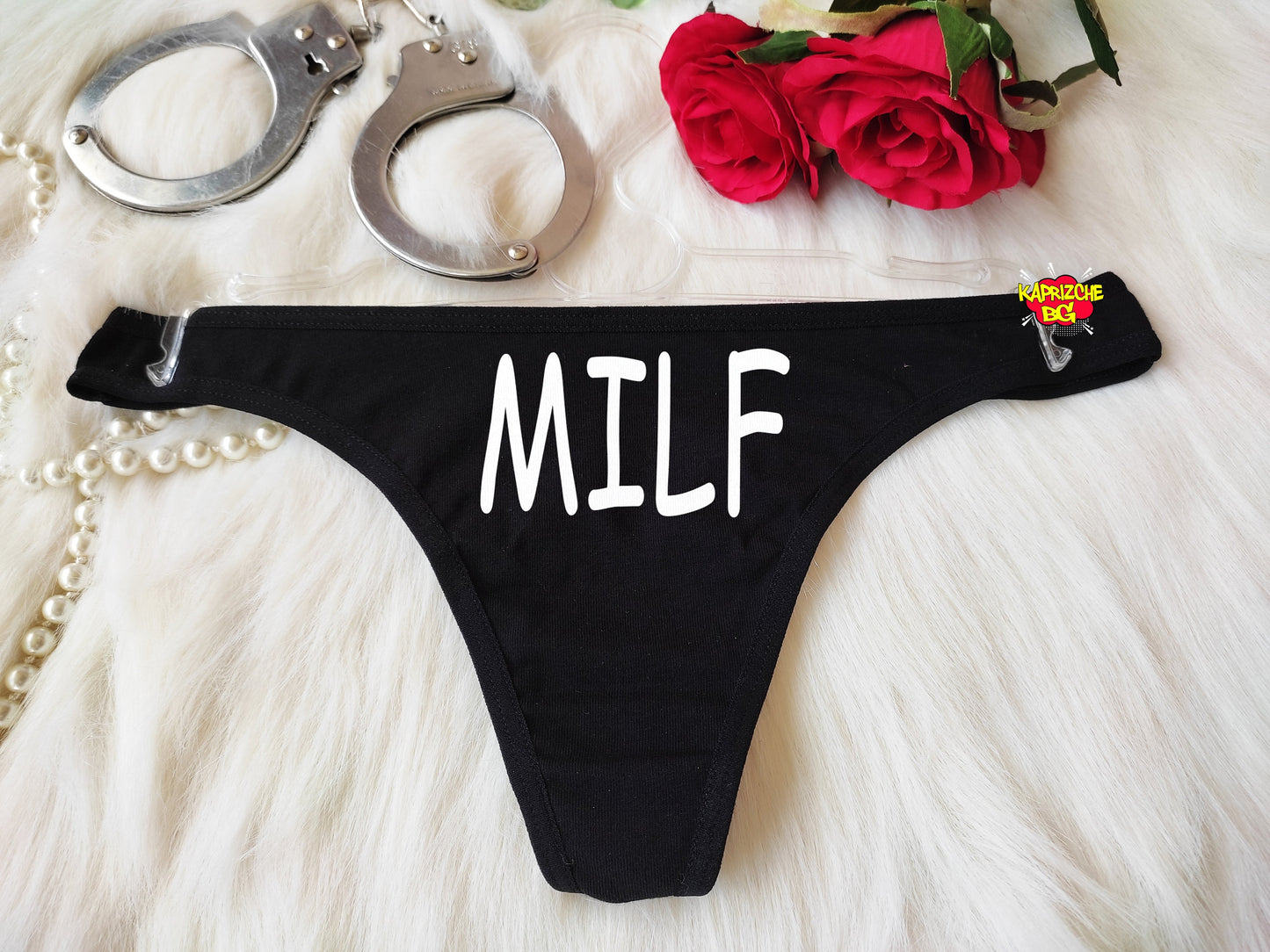 Milf Custom Panties,Women's Naughty Panties,Black Crotchess Thong, Sexy Gift For Her,Bachelorette Gift, Slut panties, DDLG Panty ,Cuckold