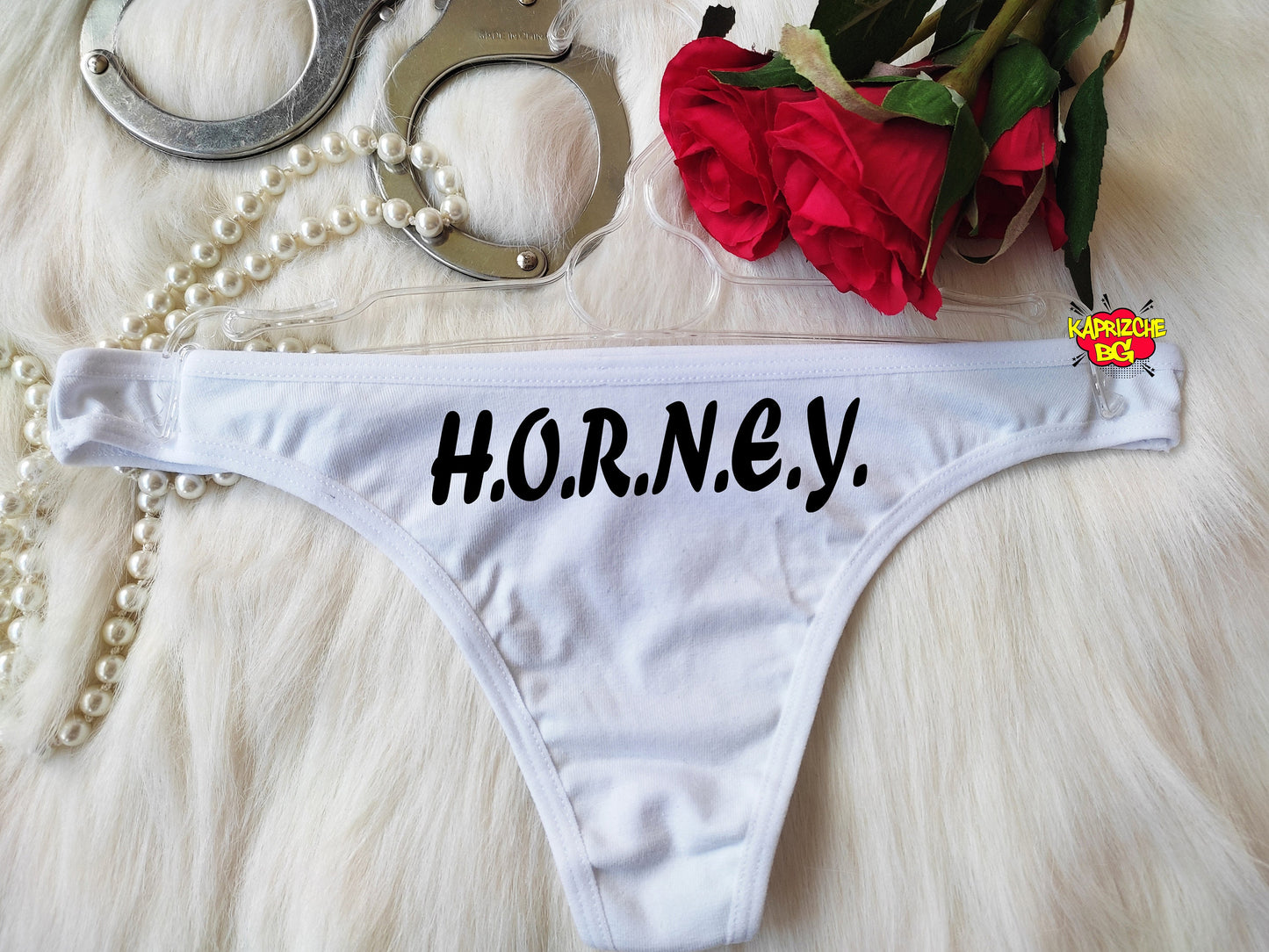 Horney Black Sexy Thong Panty,G-String,Cum Personalized Thong,Custom Panties,Gift For Her,Valentines Gift for Hot Wife