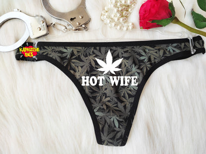 Hot Wife Love Weed Thong