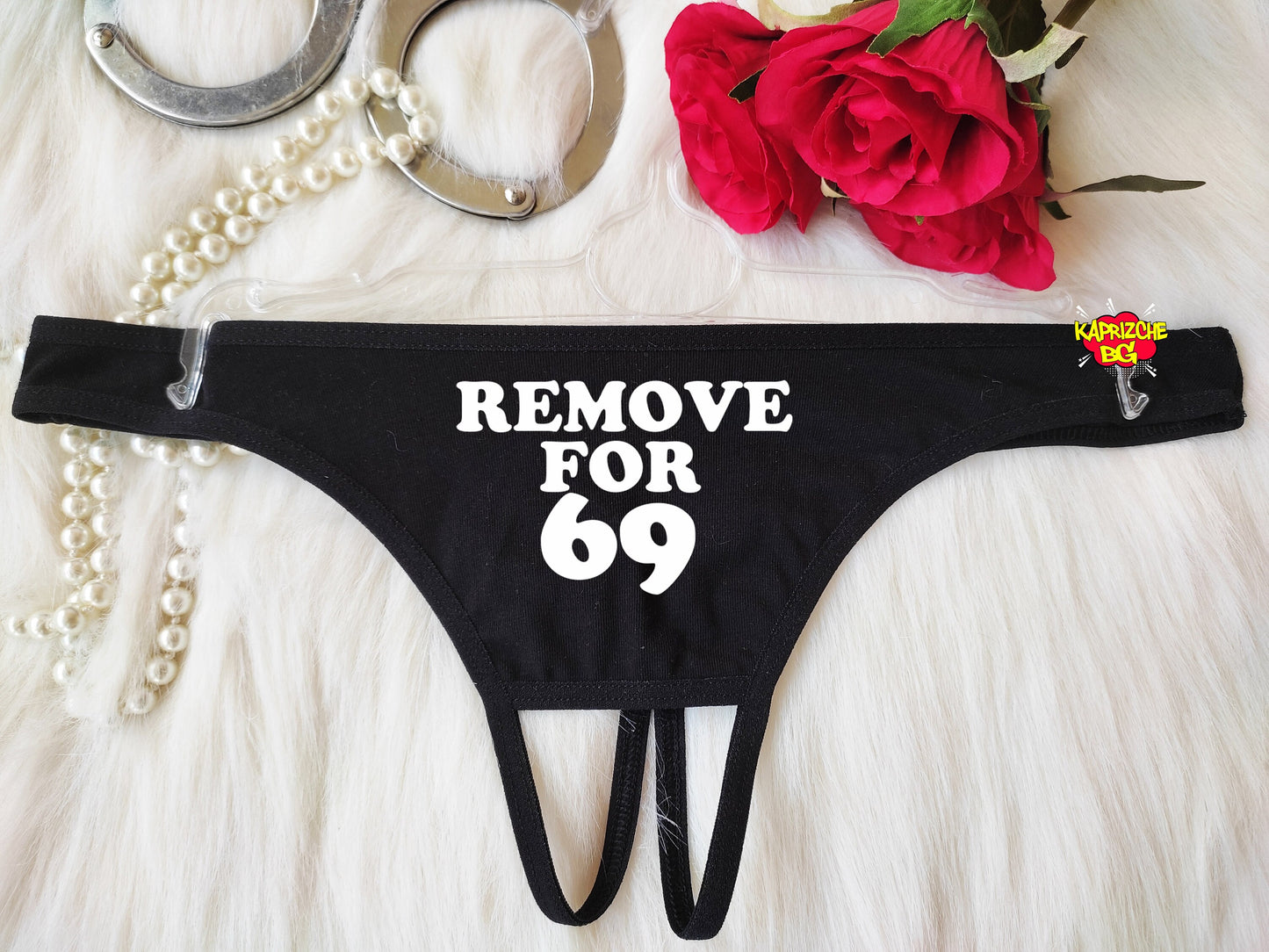 Remove For 69, Crotchless Panty, Fetish Underwear, Naughty Gift For Hotwife, Kinky Slutty Panties, Graphic Panties, Cuckold Lingerie, DDLG