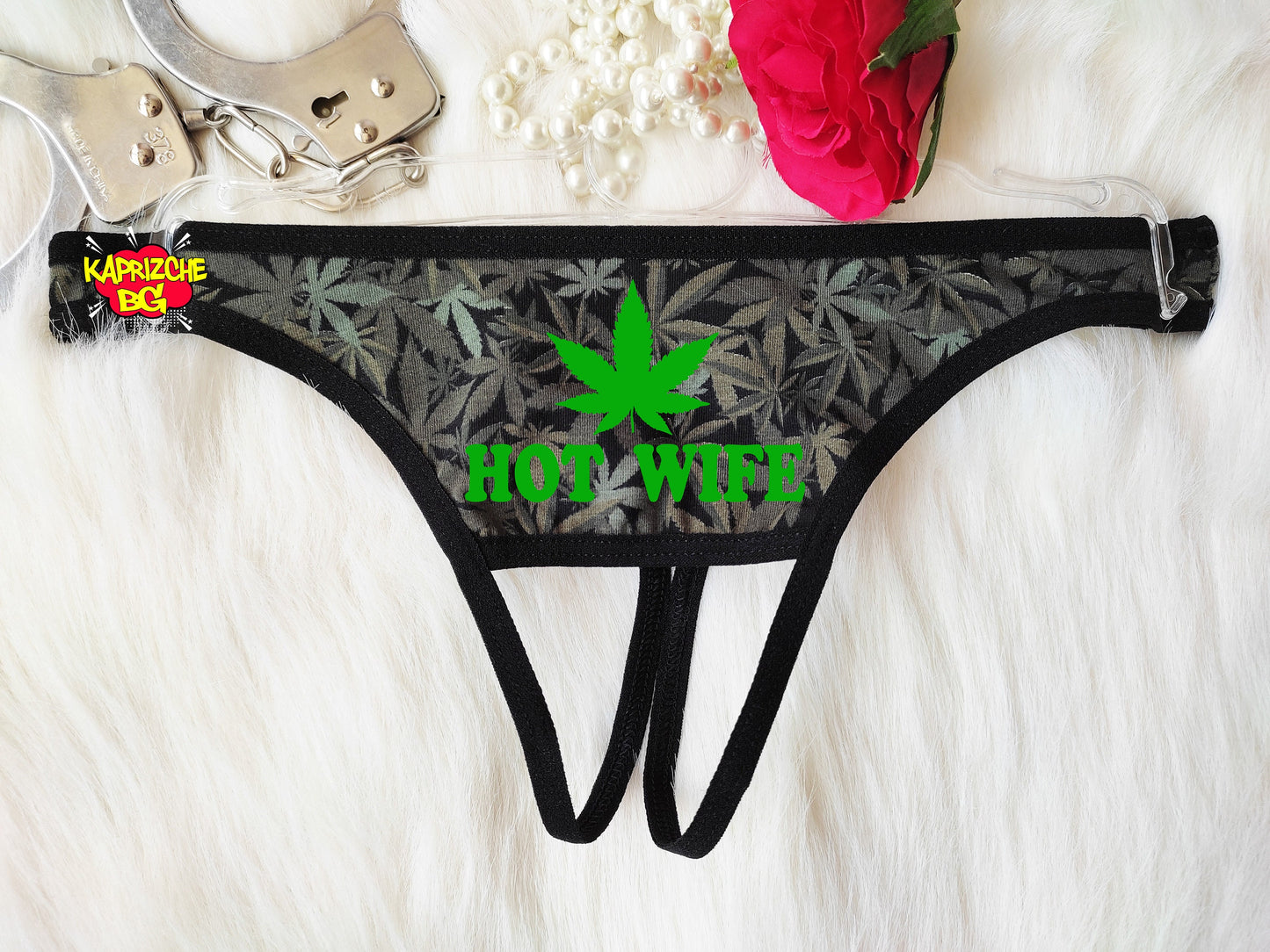 Hot Wife Love Weed Thong