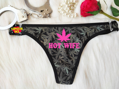 Hot Wife Love Weed Thong