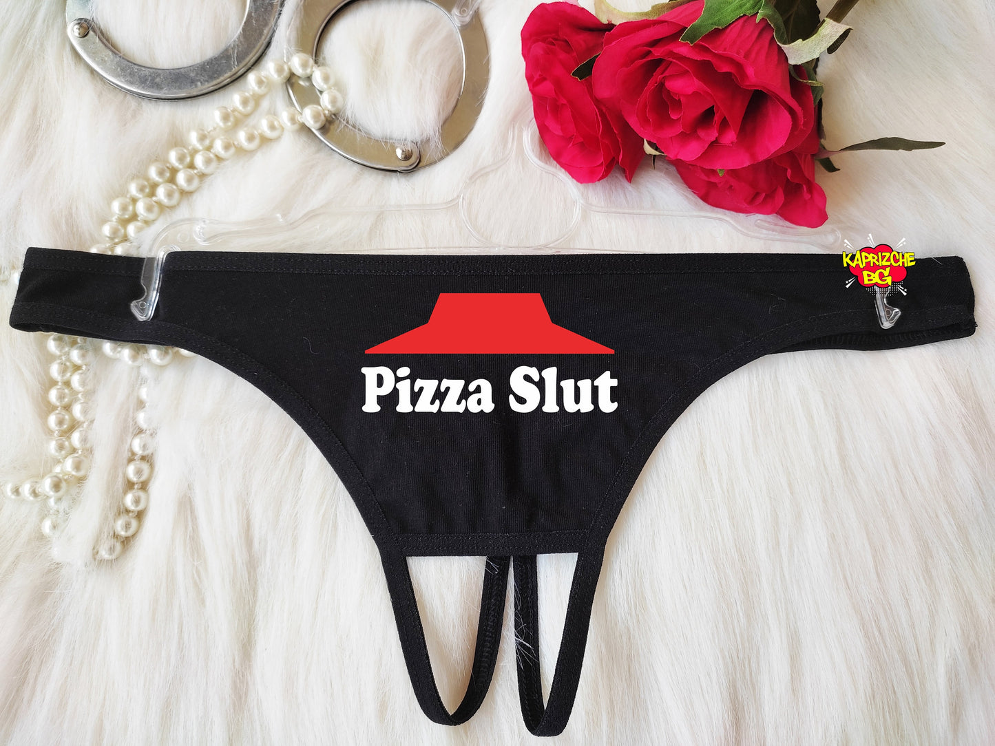 Pizza Slut Panties,Hot Wife Clothies, Slut Thong, Sexy HotWife Panties, Personalized Thongs, Hotwife Panties,Hotwife Lingerie,Gift Her