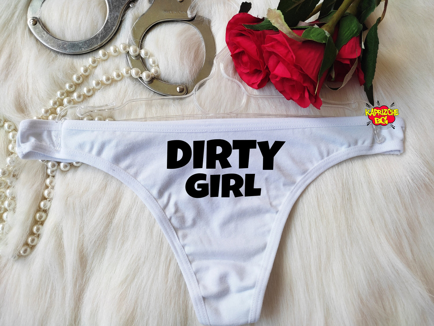 Dirty Girl, Crotchless Panty, Fetish Underwear, Naughty Gift For Hotwife, Kinky Slutty Panties, Graphic Panties, Cuckold Lingerie, DDLG