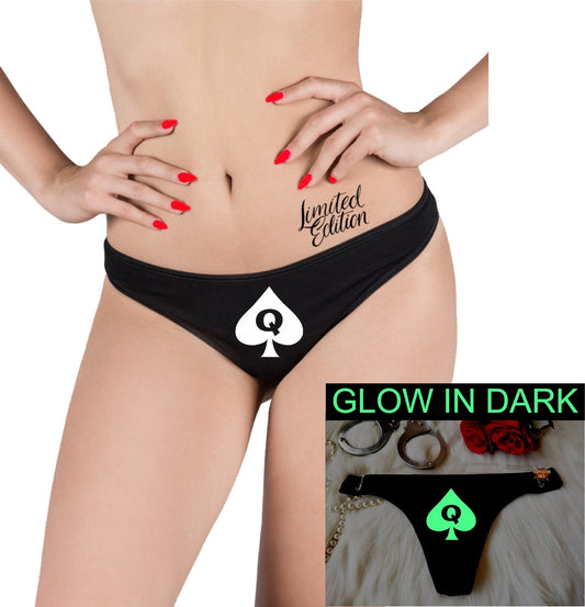 I Love Black Dicks Thong -Glow In Dark Thong