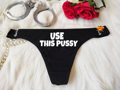 Use this Pussy Sexy Open Thong, Naughty Panties ,HotWife Lingerie, Fuck Me Panty, Kinky Thong, Valentine Sexy Gift,Sex Addict Girl