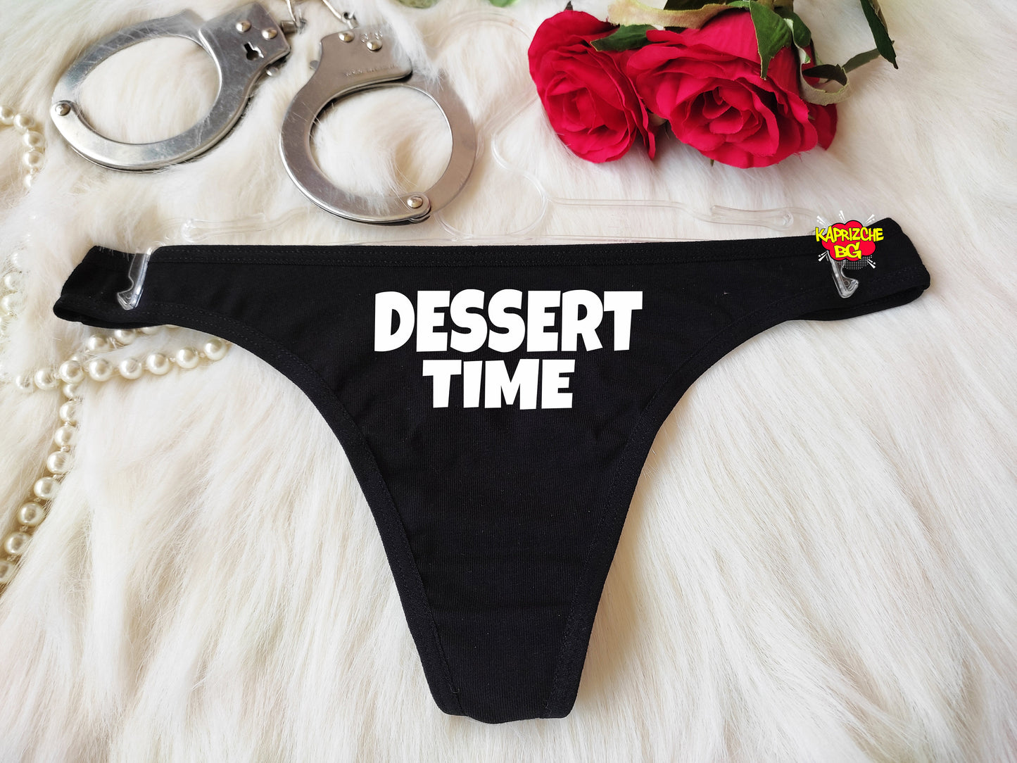 It's Time for Dessert, Naughty Panties,  Slut Thong, Sexy Hotwife Lingerie, Valentine Sexy Gift, Fetish Underwear, Fuck Me Panties