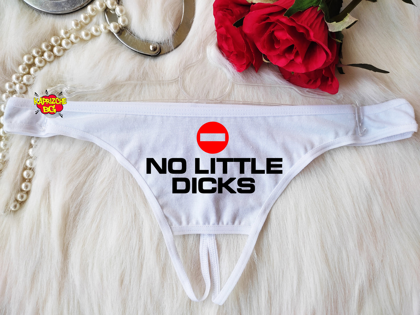 No Little Dicks Thong, Crotchless Panty, Fetish Underwear, Kinky Slutty Panties, Graphic Panties, Cuckold Lingerie, Sex Gift For Girlfriend