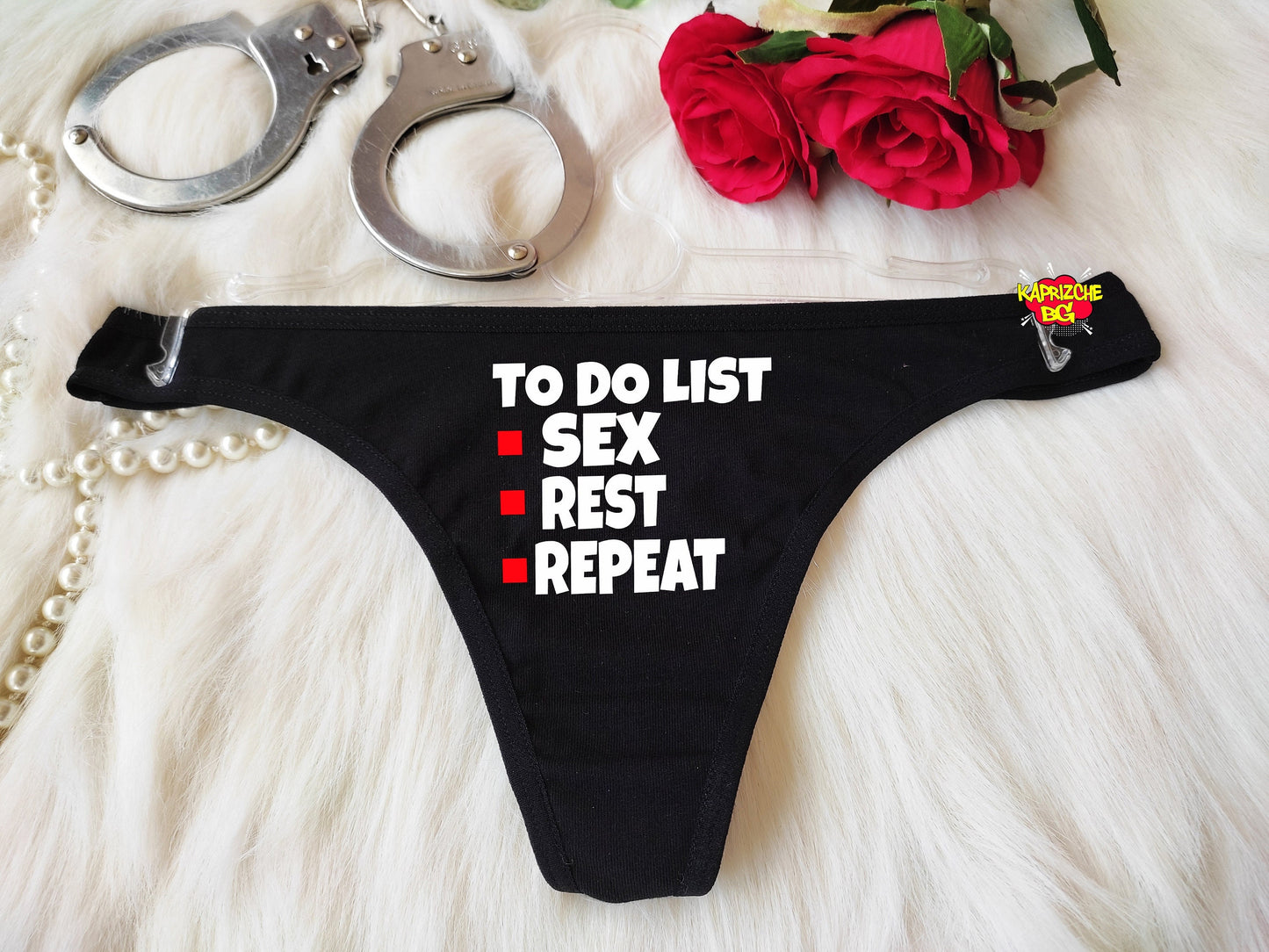 To Do List Sex Panties, Crotchless Panty, Fetish Underwear, Naughty Gift For Hotwife, Kinky Slutty Thong, Graphic Tanga, Cuckold Lingerie