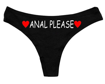 Anal Please Panties,Hot Wife Clothies, Slut Thong, Sexy HotWife Panties, Valentine Sexy Gift, Hotwife Panties,Hotwife Lingerie