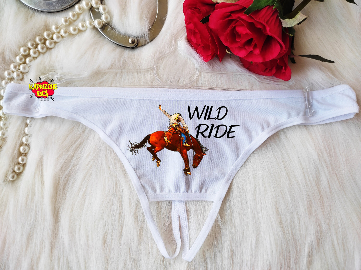 Wild Ride Panties QOS Thong BBC Panties Naughty Panty Valentine Sexy Gift Custom Personalized Panties Gift For Her Gift for Hot Wife