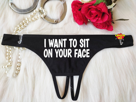 Want To Sit On Your Face Panties Open Crotched Panty Sexy Thong Panties Panty Open Crotch Lingerie Slut Thong Hotwife Cloth Personality Gift