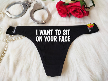 Want To Sit On Your Face Panties Open Crotched Panty Sexy Thong Panties Panty Open Crotch Lingerie Slut Thong Hotwife Cloth Personality Gift