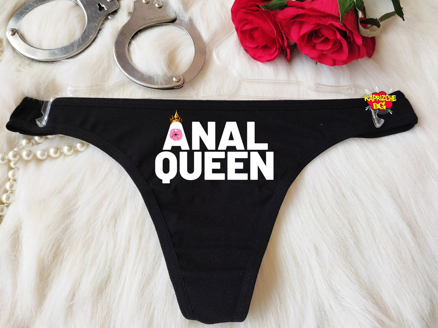 Anal Queen Thong, HotWife Clothing,  BDSM Crotchess Thong, Gift For  Domme, Naughty Lingerie, Submisive Thong, Valentine Lingerie