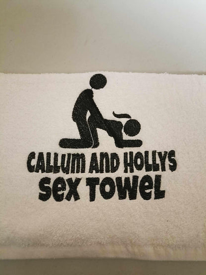 Custom Sex Towel With Your Names