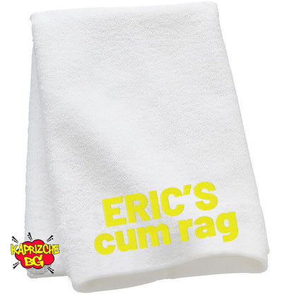 Personalized Cum Rag