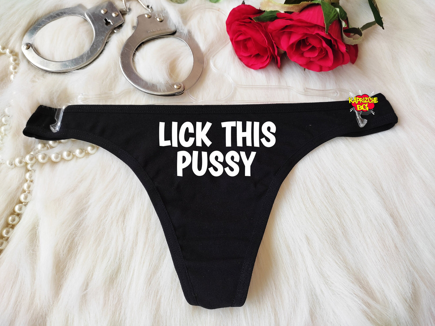 Lick This Pussy Crotchless Thong,Naughty Sexy Panties, Lingerie For Sex, See Through Thong, Open Crotch Thong, Sex Gift For Her,Hotwife