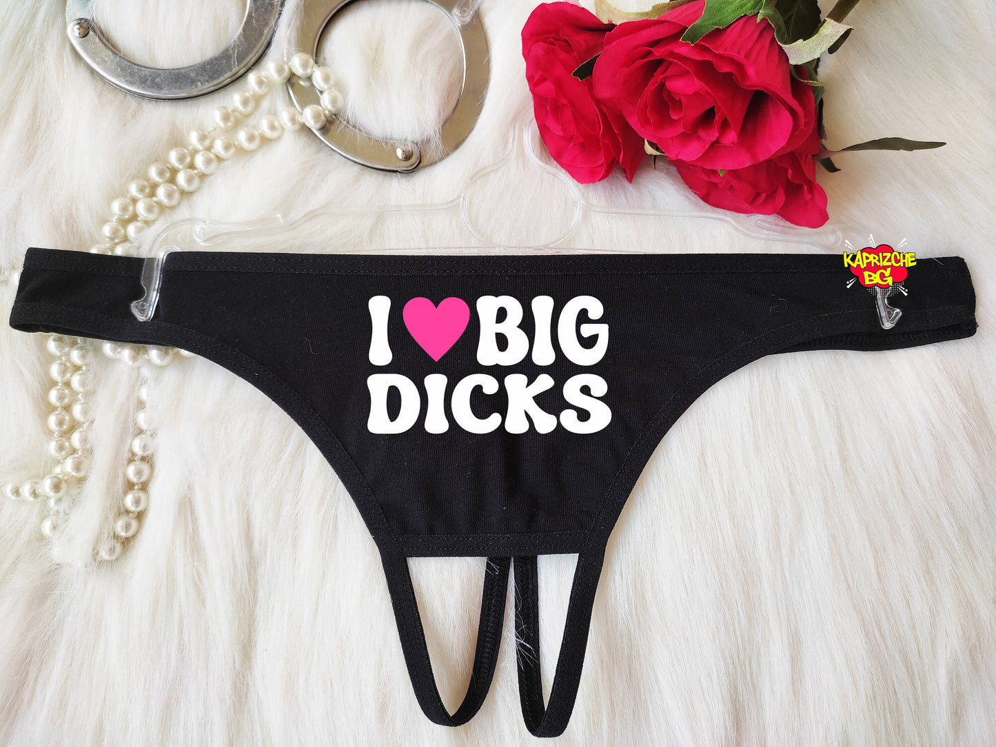 Love Big Dicks Crotchless Thong,Naughty Sexy Panties, Lingerie For Sex, See Through Thong, Open Crotch Thong, Sex Gift For Her,Hotwife