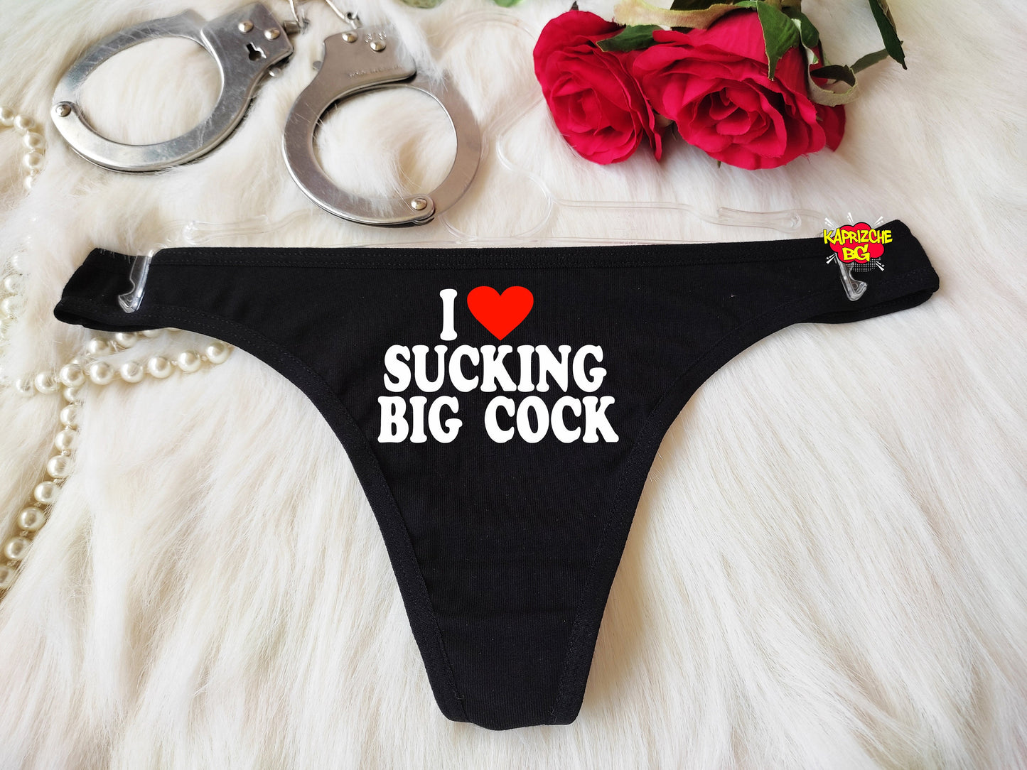 Love Suck Cock Sexy Crotchless Thong,Naughty Sexy Panties, Lingerie For Sex, See Through Thong, Open Crotch Thong,Sex Gift For Her,Hotwife