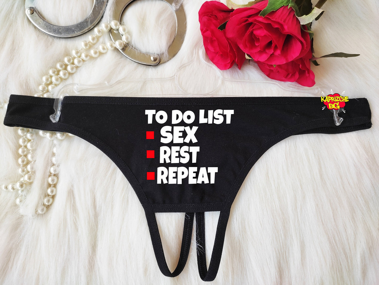 To Do List Sex Panties, Crotchless Panty, Fetish Underwear, Naughty Gift For Hotwife, Kinky Slutty Thong, Graphic Tanga, Cuckold Lingerie